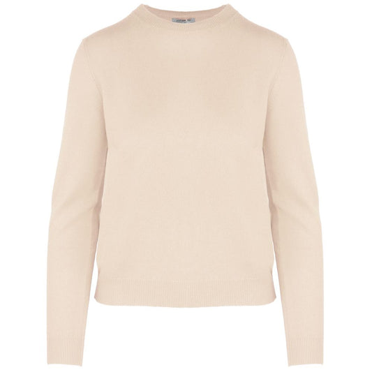 Beige Cashmere Women Sweater