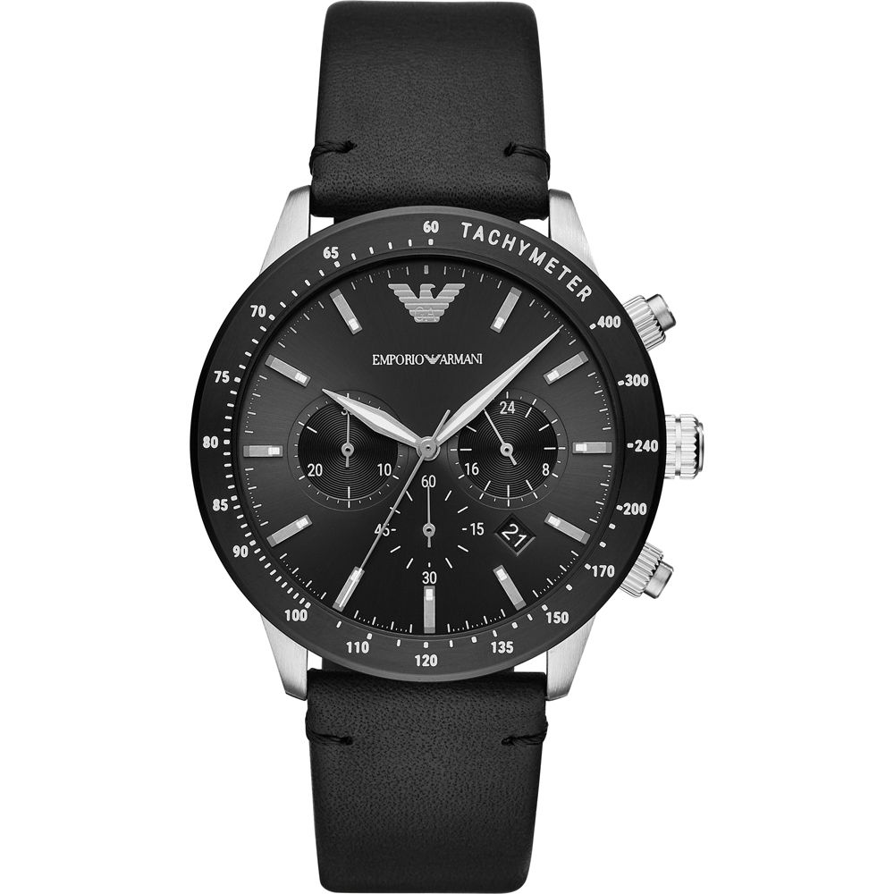 Black Leather Watch