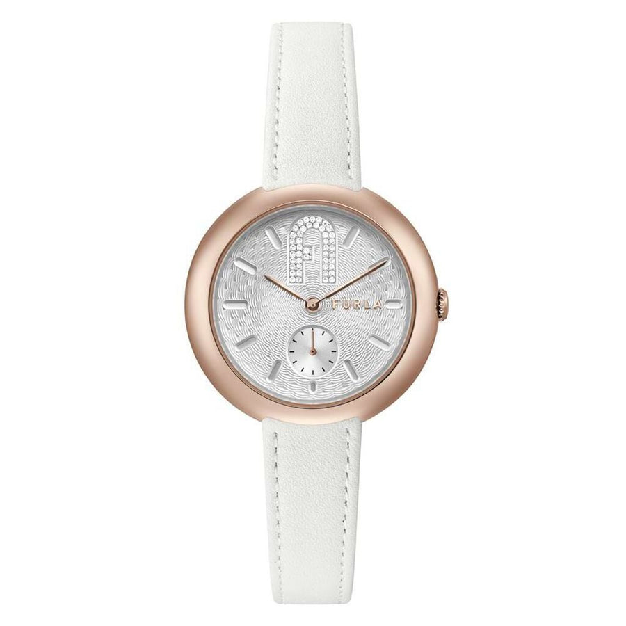 White Leather Watch