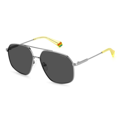 Gray Stainless Steel Sunglasses