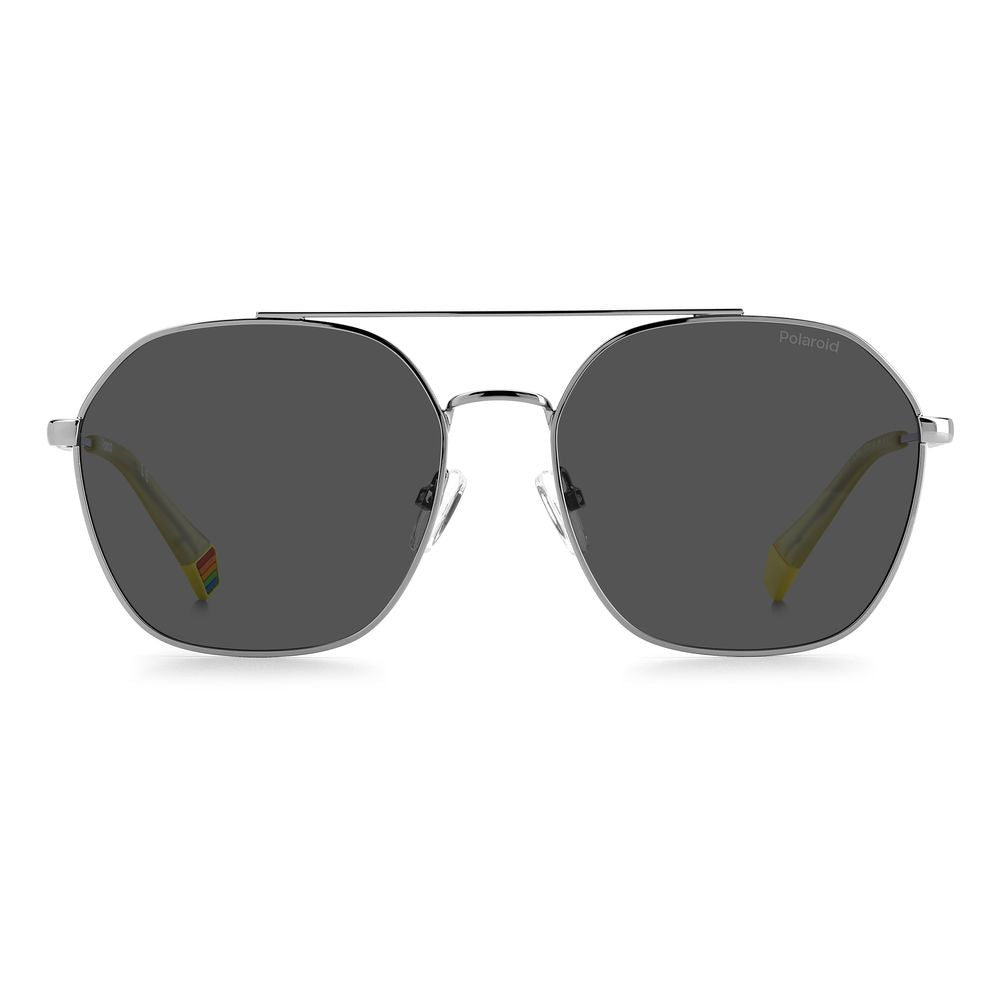 Gray Stainless Steel Sunglasses