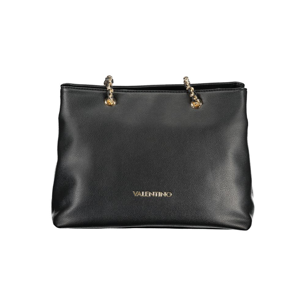 Black Polyethylene Women Handbag