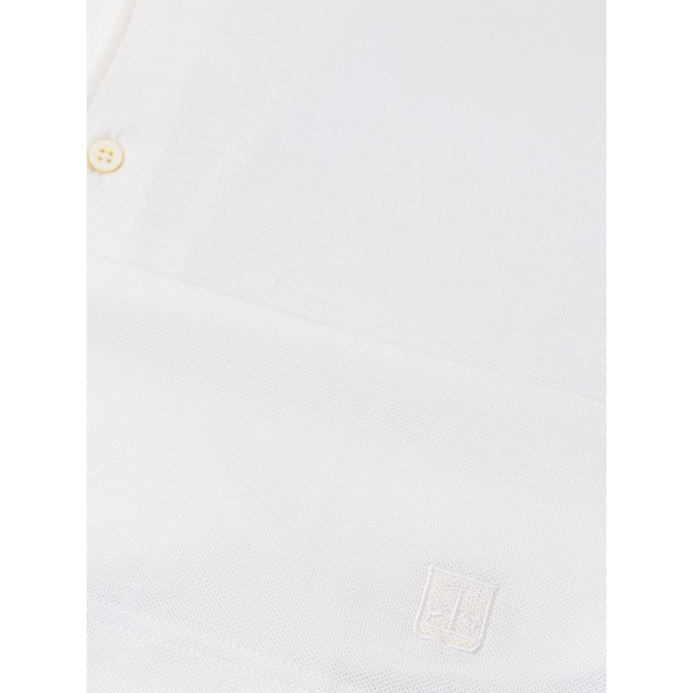 White Cotton Polo Shirt