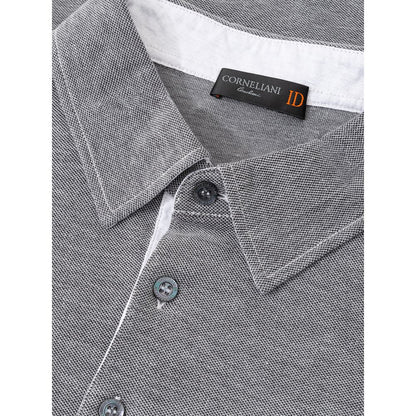 Gray Cotton Polo Shirt