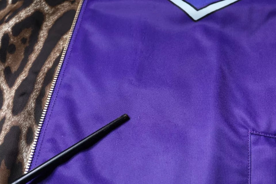 Purple YEAR OF THE PIG Full Zip Bomber Jacket