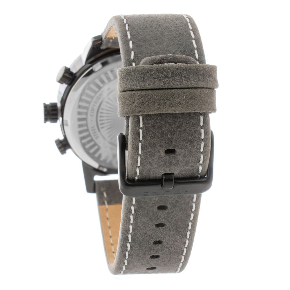 Gray Leather Watch