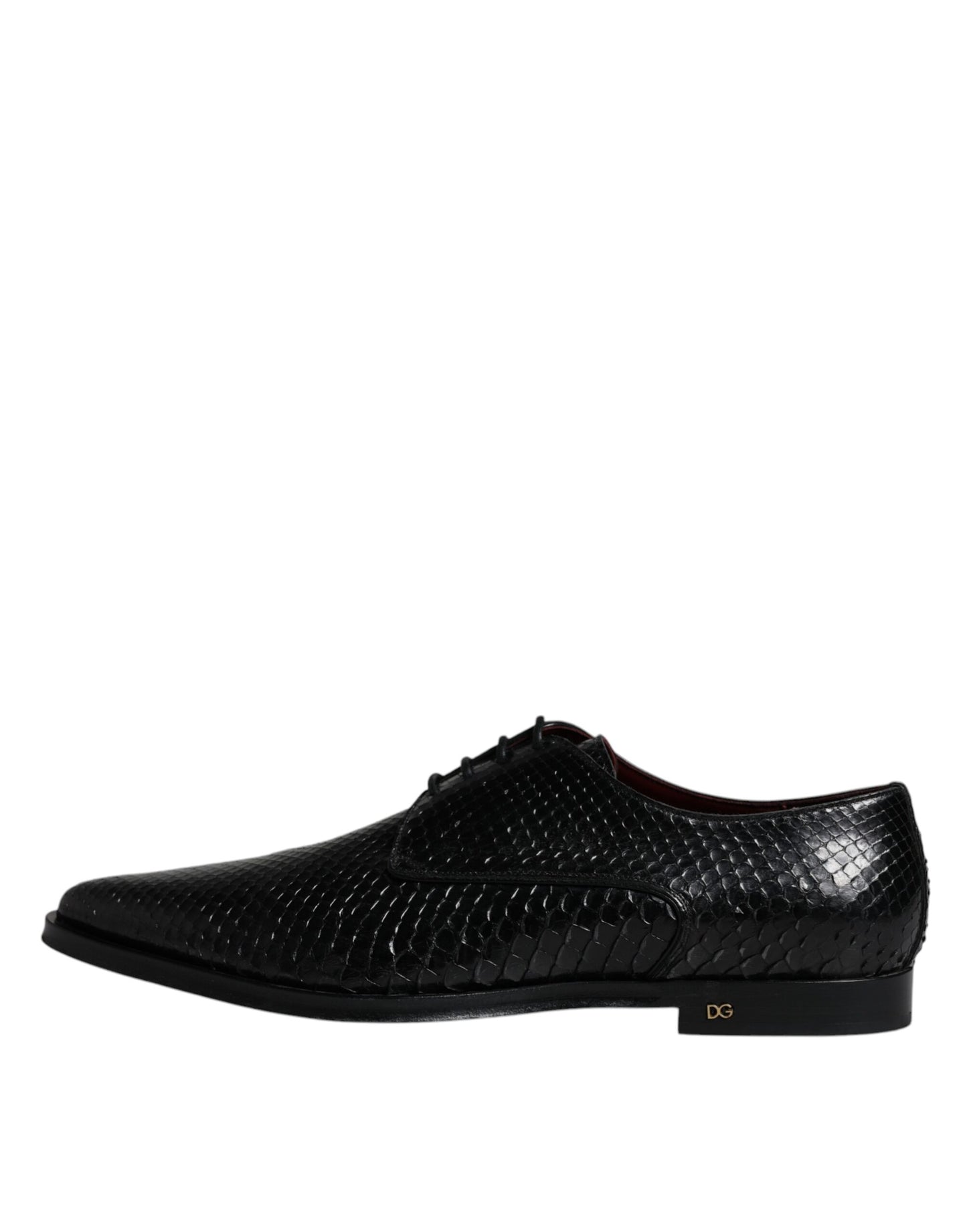 Black Leather Derby Formal Dress Shoes