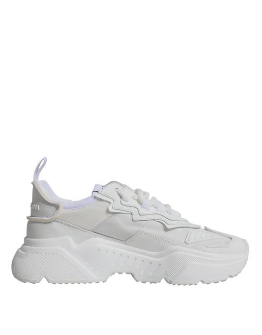 White Nylon Daymaster Low Top Sneakers Shoes