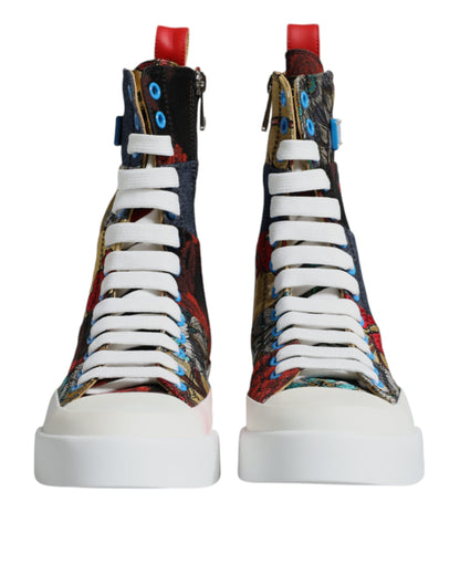 Multicolor Patchwork High Top Sneakers Shoes