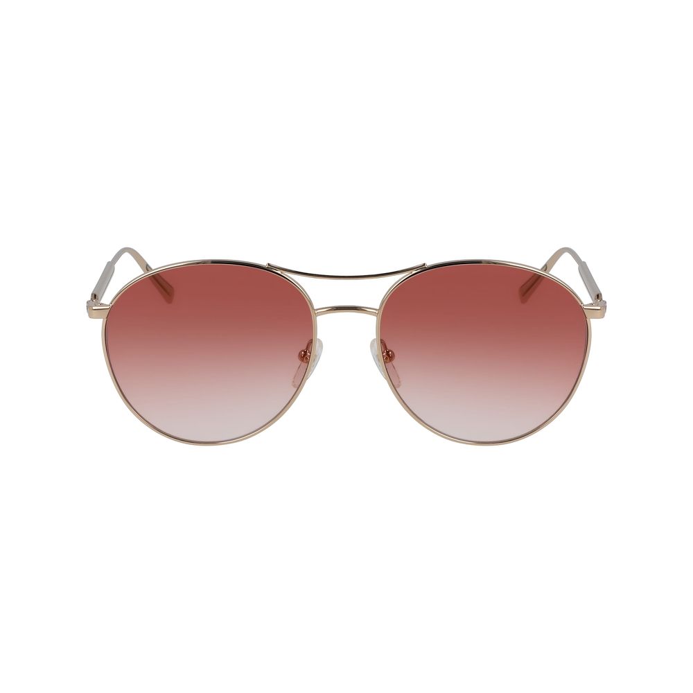 Rose Gold Metal Sunglasses