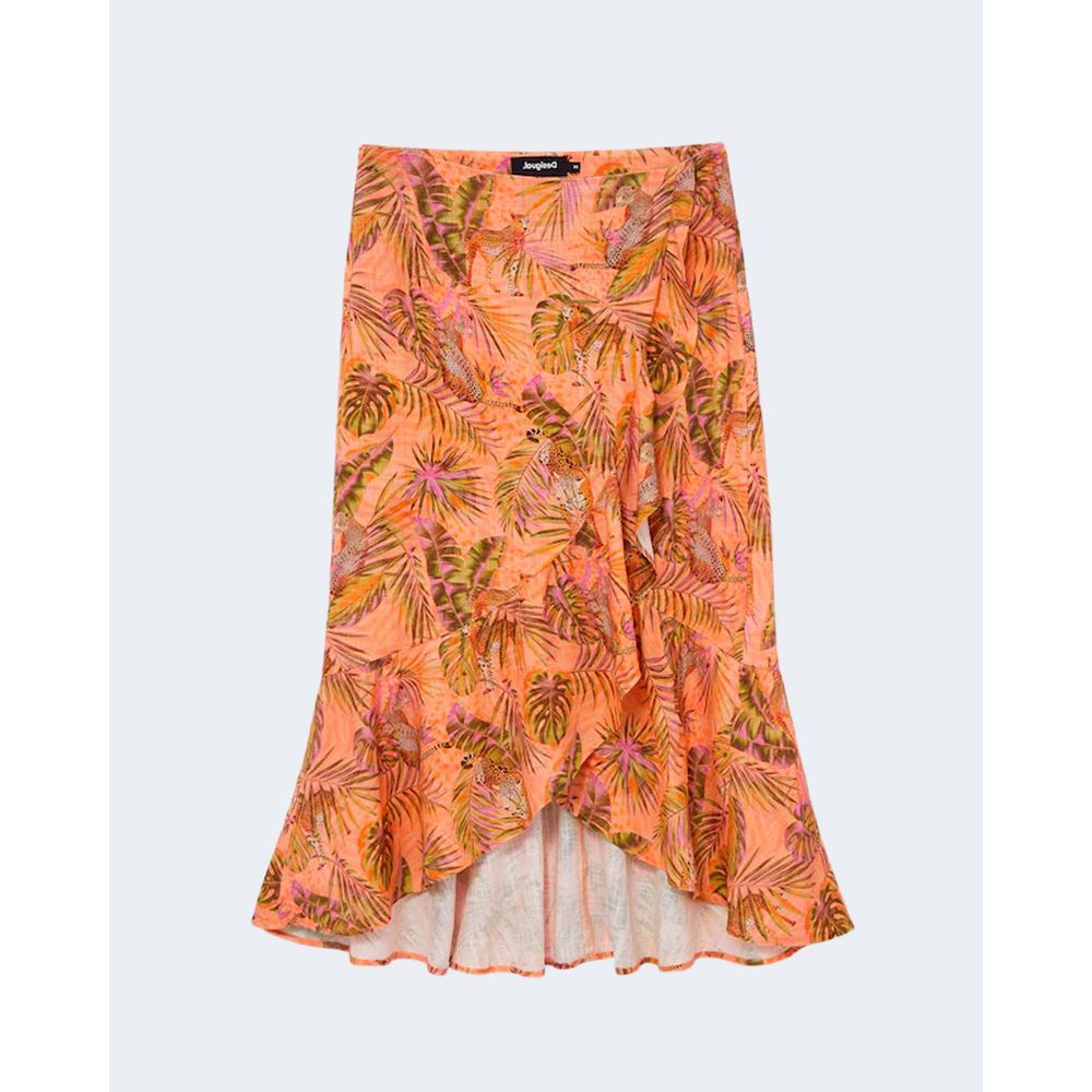 Orange Viscose Skirt