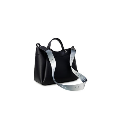 Black Polyester Handbag