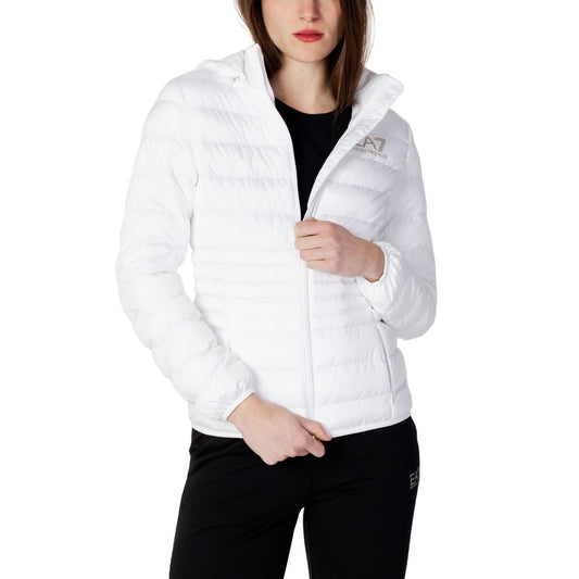 White Polyester Jackets & Coat