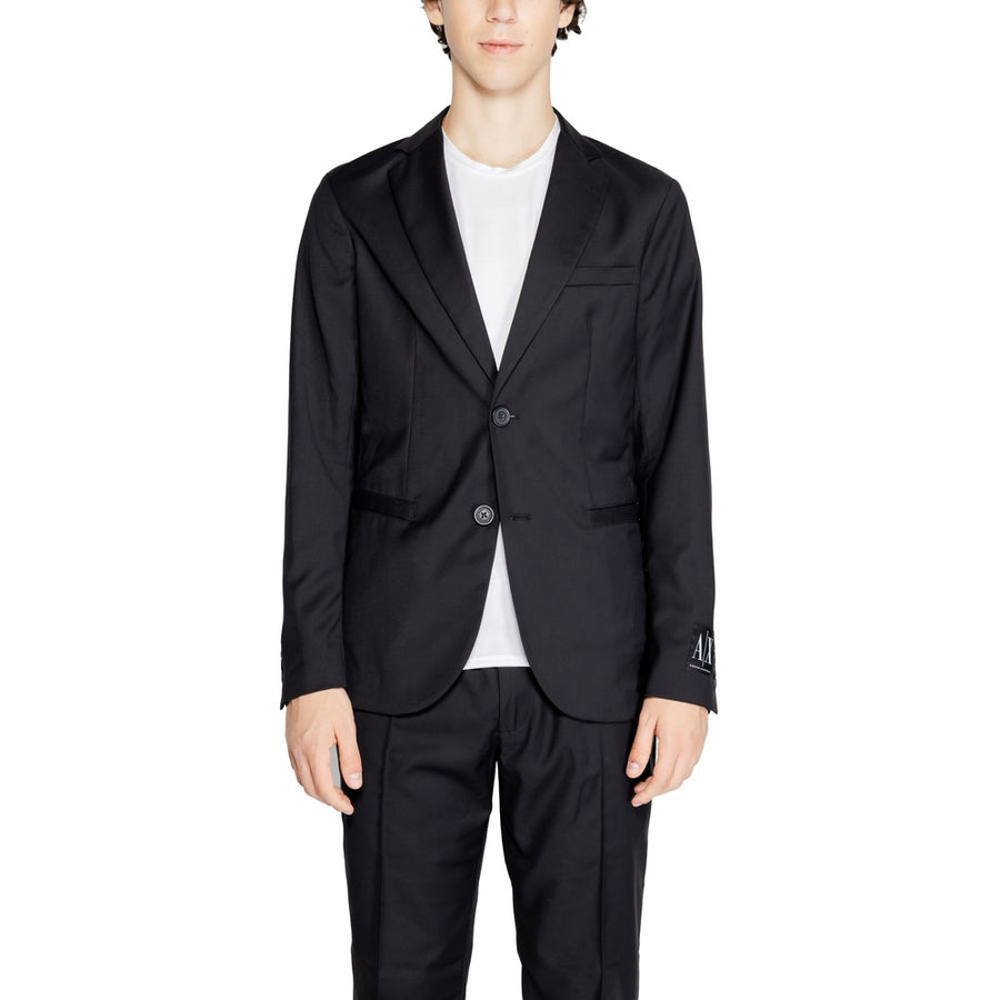 Black Polyester Blazer