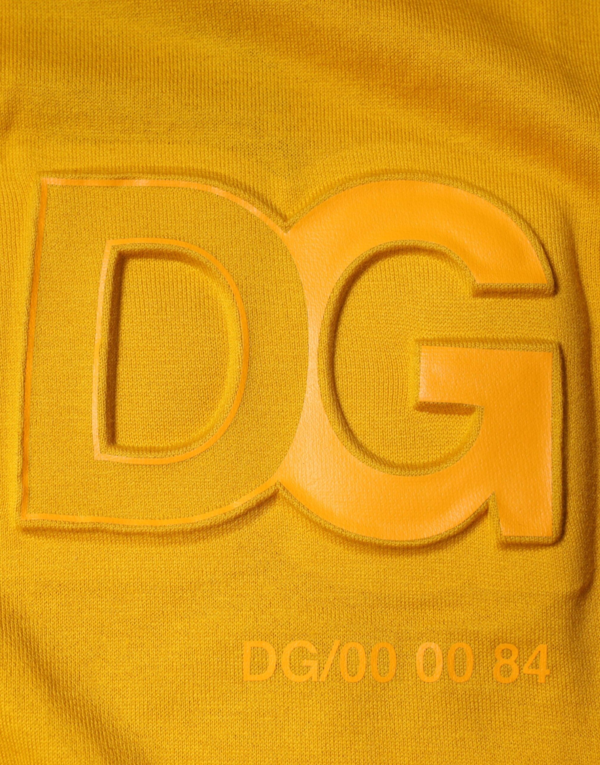 Mustard Embossed Logo Crew Neck T-shirt