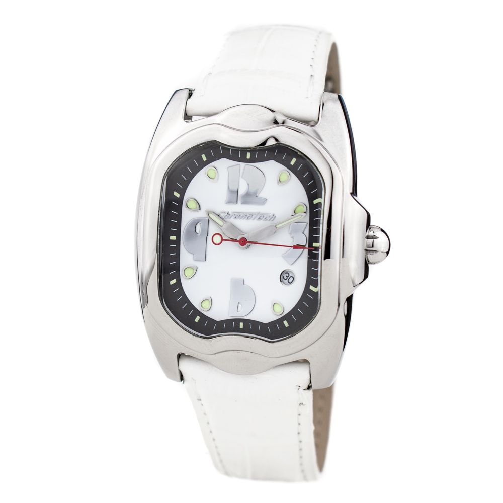 White Leather Watch