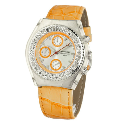 Orange Leather Watch