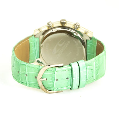 Green Leather Watch