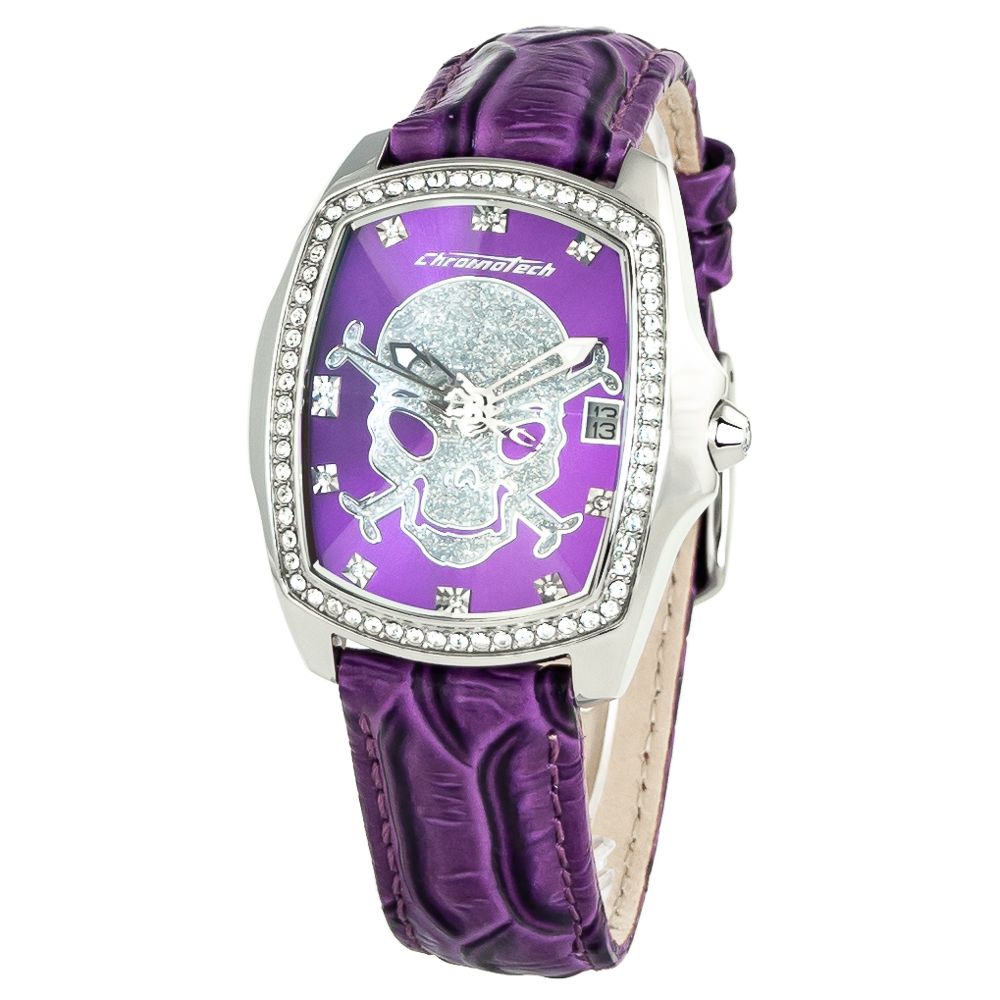 Purple Leather Watch