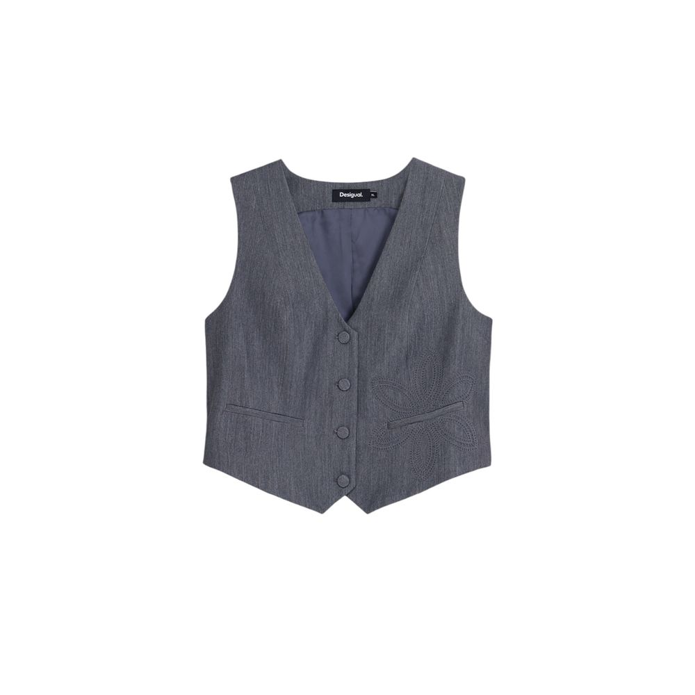 Gray Polyester Vest