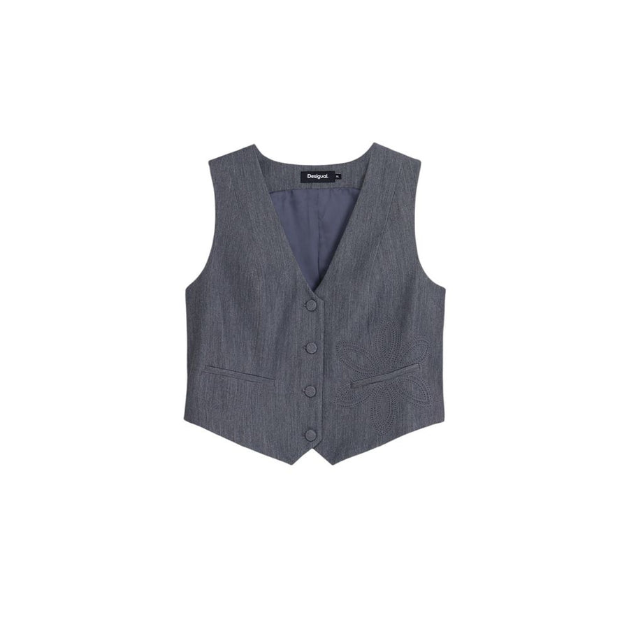 Gray Polyester Vest