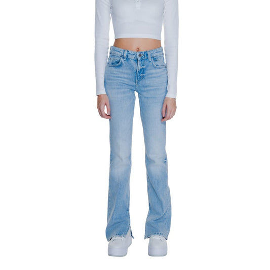 Light Blue Cotton Jeans & Pant