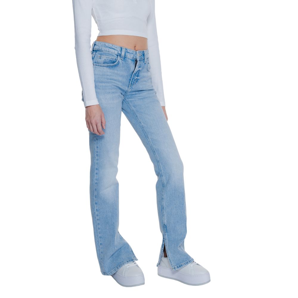 Light Blue Cotton Jeans & Pant