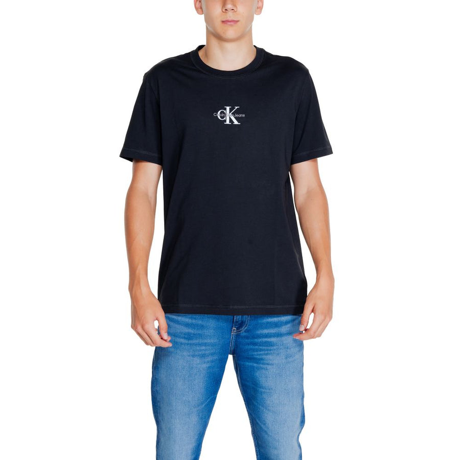 Black Cotton Rigenerato T-Shirt