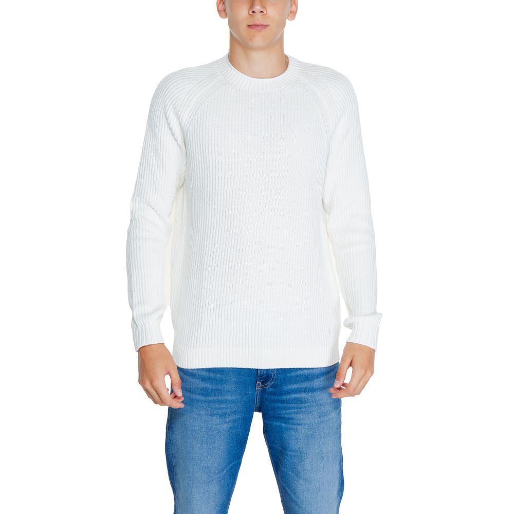 White Cotton Cotton Sweater