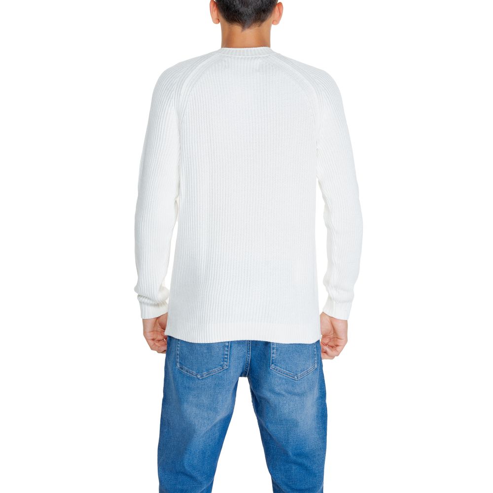 White Cotton Cotton Sweater