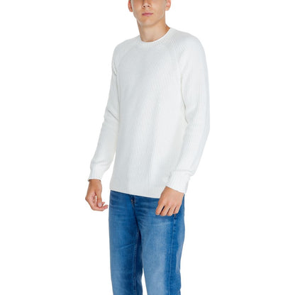 White Cotton Cotton Sweater