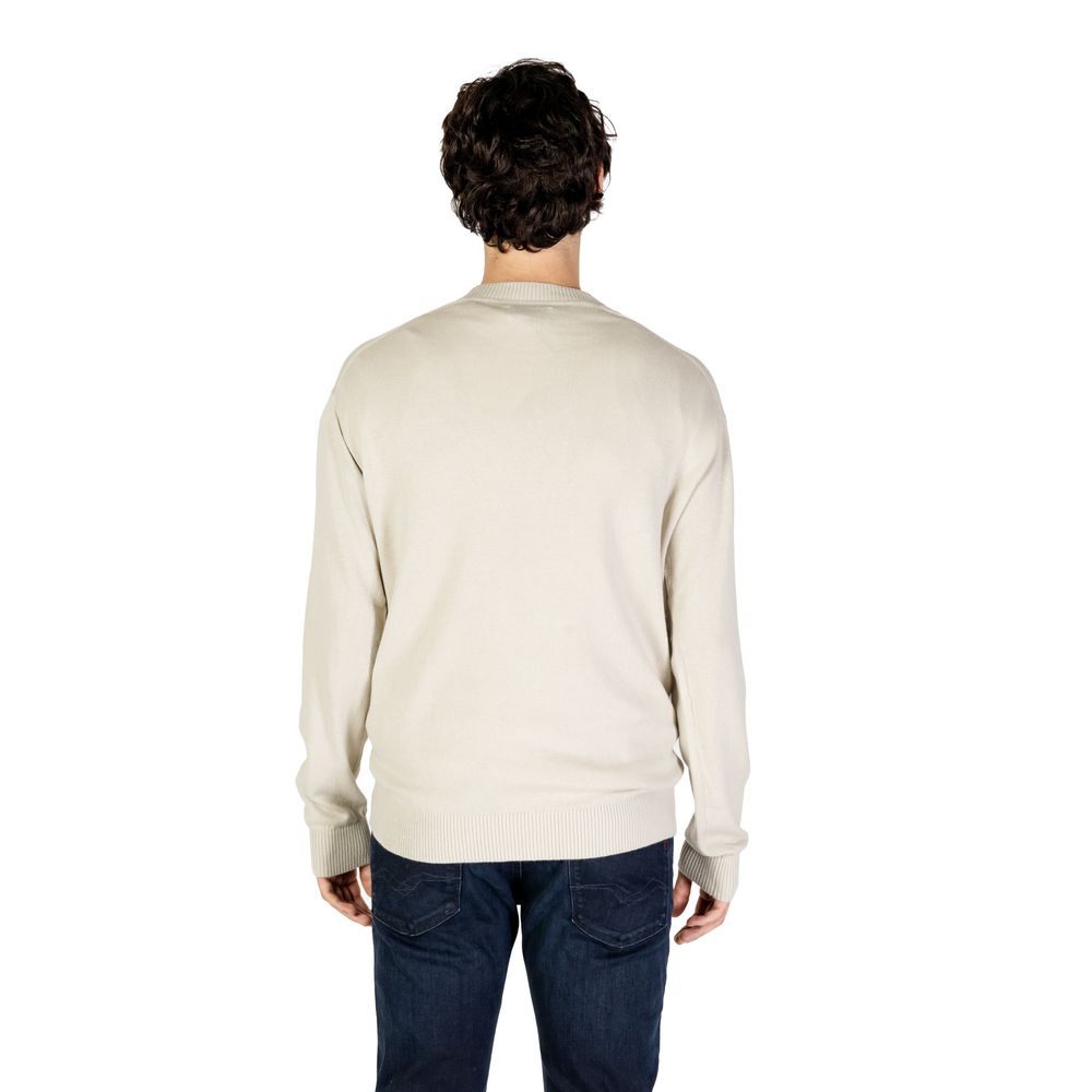 Beige Cotton Cotton Sweater