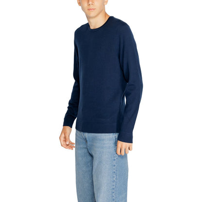 Blue Wool Wool T-Shirt