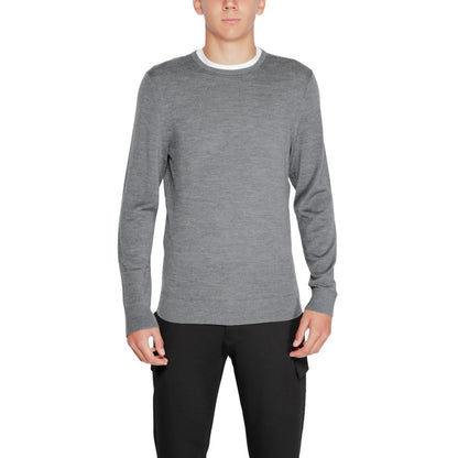 Gray Wool Wool T-Shirt