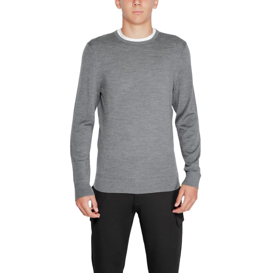 Gray Wool Wool T-Shirt