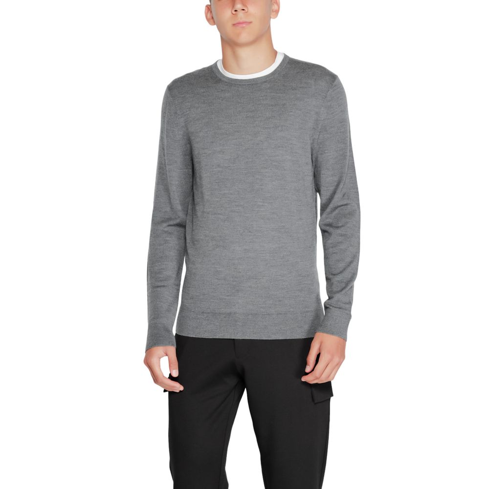 Gray Wool Wool T-Shirt