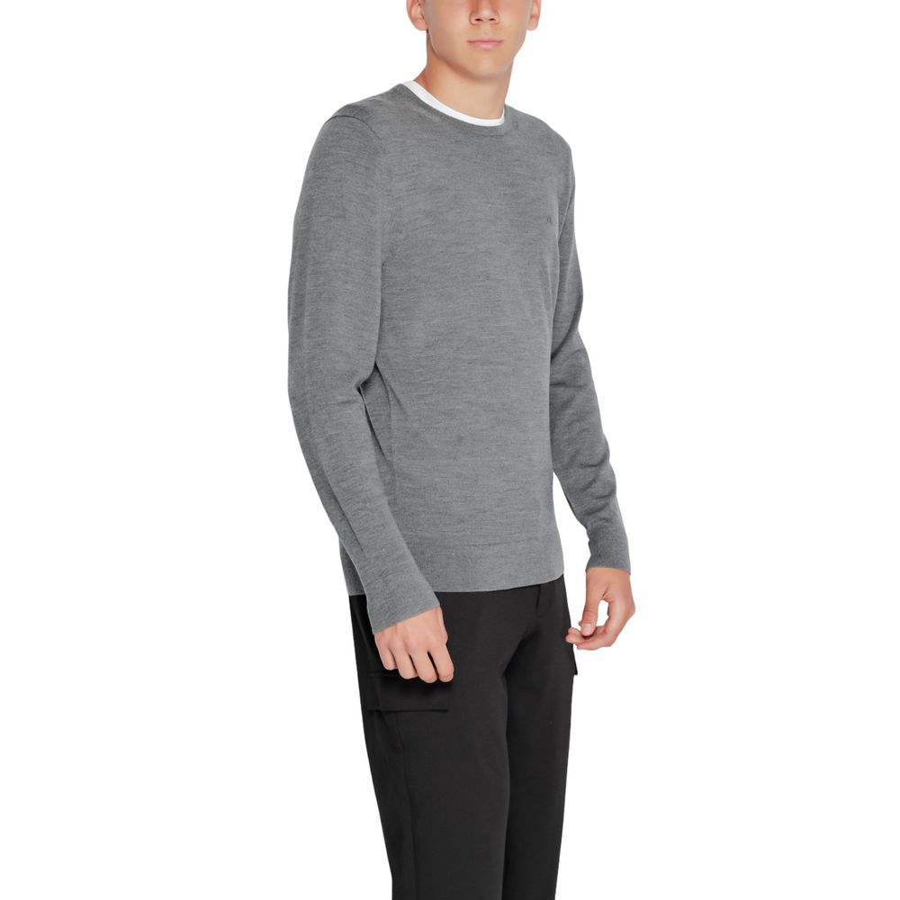 Gray Wool Wool T-Shirt