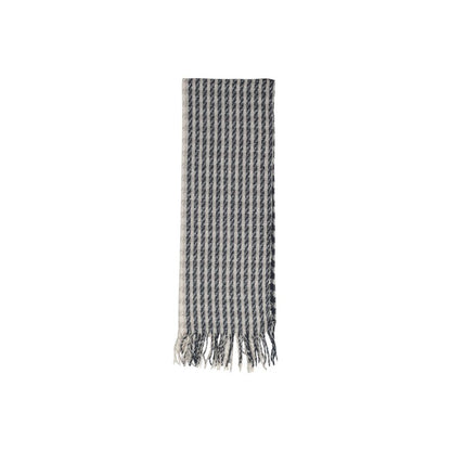 Gray Polyester Polyester Scarf