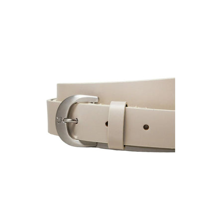 Gray Leather Belt