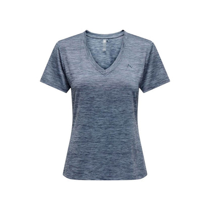 Blue Polyester Polyester Tops & T-Shirt