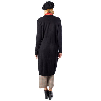 Black Viscose Cardigan