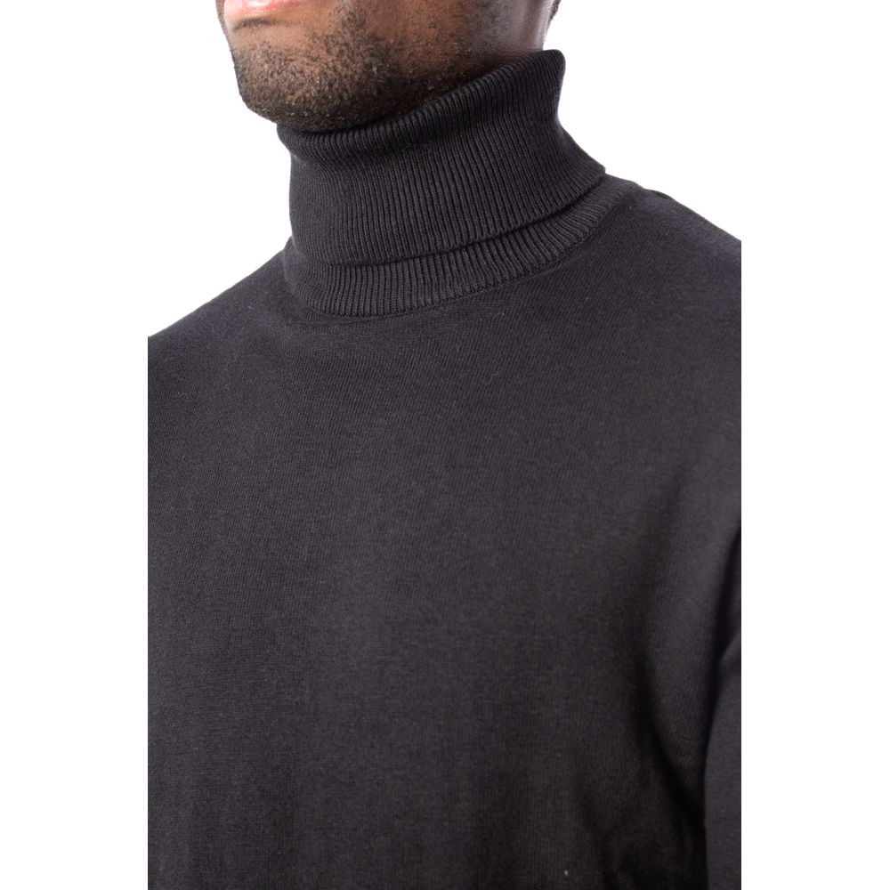 Black Cotton Sweater