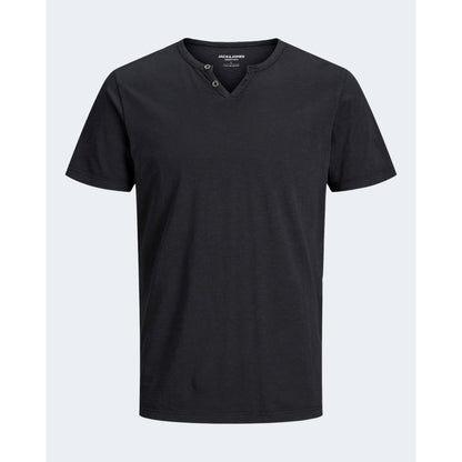 Black Cotton Cotton T-Shirt