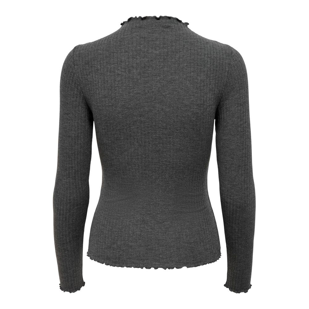 Gray Polyester Sweater