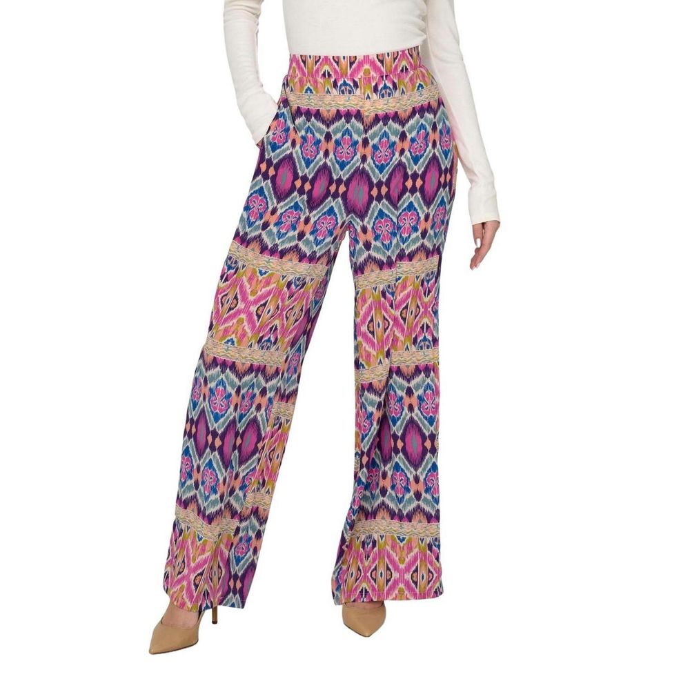 Multicolor Polyester Polyester Jeans & Pant