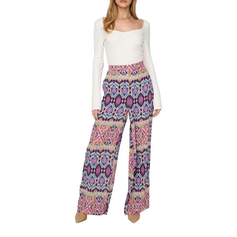 Multicolor Polyester Polyester Jeans & Pant