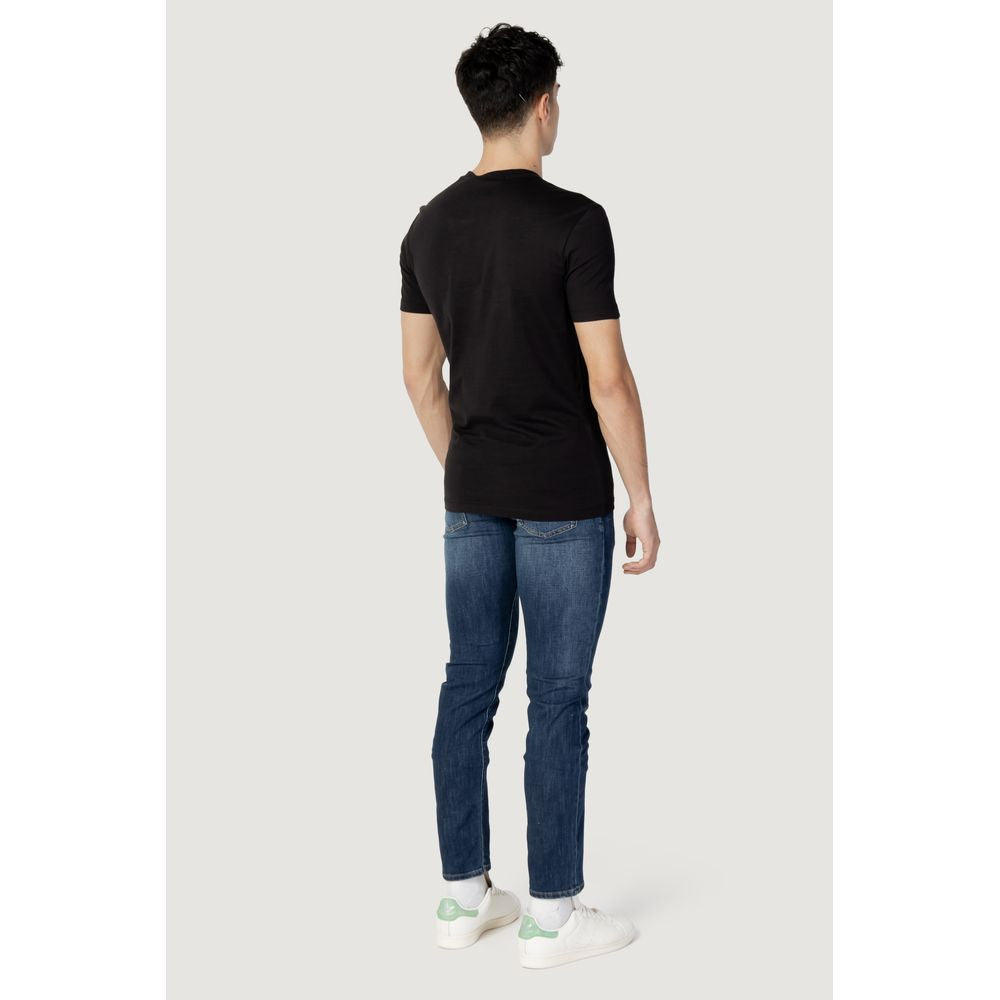 Black Cotton T-Shirt