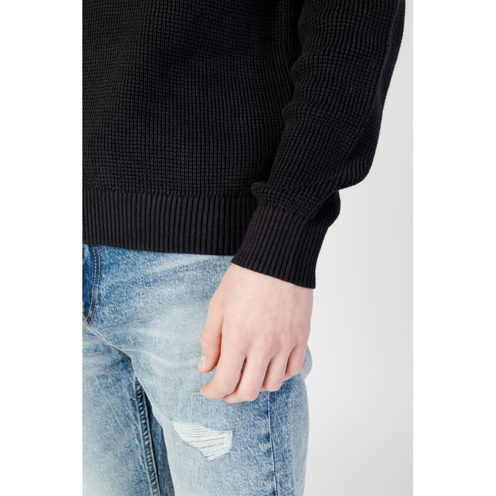 Black Cotton Sweater