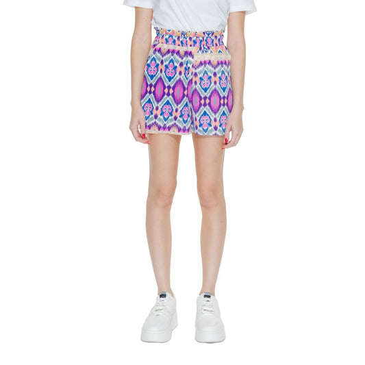 Multicolor Polyester Polyester Short