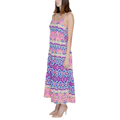 Multicolor Polyester Polyester Dress